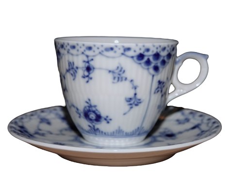Blue Fluted Half Lace
Small demitasse cup #528
