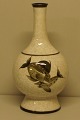 Large B&G (Bing & Grondahl) Craquele vase with fish. 31 cm.