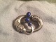 Georg Jensen Sterling Silver Brooch with Lapis Lazuli No 77