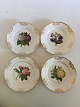 4 Royal Copenhagen Empire Plates by Klein from 1840-1860