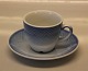1022 Coffee cup (Hotel) & saucer (744)
 B&G Blue tone - seashell tableware Hotel