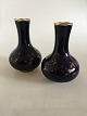 Danam Antik 
presents: 
Rare pair 
of Royal 
Copenhagen Art 
Nouveau Cobolt 
Blue Vases with 
gold 
decorations. 
With ...