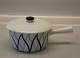 Small Lidded Bowl with handle 7 x 22,5 cm Danild  40 Lyngby Blue Flame or 
Harlekin /Harlequin Porcelainsfabrikken Denmark KPM