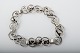 Vintage silver bracelet in contemporary design, stamped FH830S.