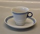Royal Copenhagen Blue Fan Dinnerware 1212-11538 Coffee cup 6.3 cm x 7.5 cm and 
saucer 13.5 cm