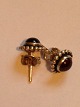 Georg Jensen Sterling Silver Earrings with Stones No 6