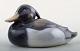 Royal Copenhagen figurine no. 1924 tufted duck made by Peter Herold.