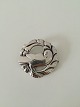 Georg Jensen Sterling Silver Brooch with Dove No 123 with old marks