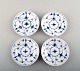 Royal Copenhagen Blue Fluted plain small dishes.
Number: 1/116.