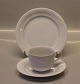 072-073 Coffee cup 6 x 8 cm and saucer 14,5 cm  White Classic Magnolia Royal 
Copenhagen