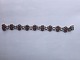 Georg Jensen Sterling Silver Bracelet with 18cabochon-cut cornelians No 8