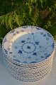 Royal Copenhagen Blue fluted full lace Soup plate 1078