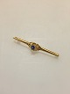 Georg Jensen 18K Gold Brooch with Synthetic Saphire  No 281