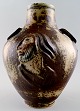 Royal Copenhagen Jais Nielsen ceramic vase, sung glaze.

