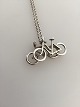 Georg Jensen Sterling Silver Bicycle Pendant Necklace No 214