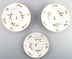 Royal Copenhagen 3 antique yellow barberry dishes.
