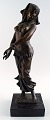 Large oriental bronze figure, belly dancer.
