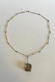Georg Jensen Sterling Silver Necklace No 175 with Pendant No 132