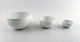 3 bowls. Royal Copenhagen/Aluminia Blue Line, earthenware. Blue Line is designed 
by Grethe Meyer for Aluminia and later Royal Copenhagen.