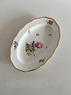 Royal Copenhagen Oval Platter with Flowers and Beehive Ornamented Border.