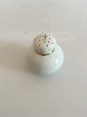 Royal Copenhagen Tradition White Half Lace with Gold Pepper Shaker No 711