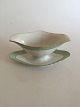 Royal Copenhagen Green Curved with Gold Sauceboat No 1871