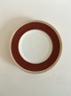 Bing & Grondahl Wagner Dinner Plate No 25. Wine Red and Gold Border
