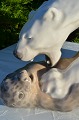 Royal Copenhagen  Figurine 1108 Polar bear with seal 

