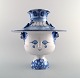 Large Bjørn Wiinblad, the blue house. Figure with lid in form of a hat by Bjorn 
Wiinblad.
