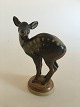 Bing and Grondahl Stoneware Figurine of Deer on Base No. 1929