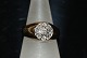 Gold ring with numerous Diamonds 14 Karat
