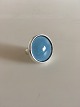 Georg Jensen Sterling Silver Ring No 466 with Blue Quartz