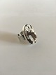 Georg Jensen Sterling Silver Ring No 188A with Coffee / Creme Colored Stone
