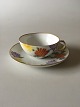 Royal Copenhagen No 93 Teacup and Saucer with Flowers and Gold (Not half laced)