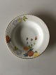 Royal Copenhagen No 93. White Half Lace w. Flowers and Gold Deep Plate