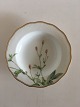 Royal Copenhagen No 116 Deep Plate with Handpainted Flowers and Gold