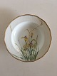 Royal Copenhagen Stel No 116 Deep Plate with Handpainted Flowers and Gold