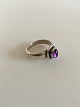 Georg Jensen Sterling Silver Ring no. 46C with Amethyst