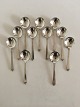 Georg Jensen Sterling Silver Pyramid Set of 11 x Bouillon Spoons with Early GJ 
Hallmarks