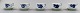 5 sets of Royal Copenhagen Blue Flower Angular, espresso cups (mocca cups).