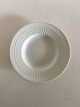 Royal Copenhagen White Fan Deep Plate No. 11515