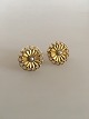 Georg Jensen 18K Gold Earrings (Screws) ornamented with a Pearl