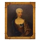 J. S. Wahl. Portrait of Anne Susanne von der Osten, 1704-73. Oil on canvas. 
Visible size: 80x63cm. With frame: 89x74cm