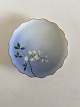 Bing & Grondahl Cake Plate with Flower decoration and Goldrim