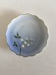 Bing & Grondahl Cake Plate with Flower Decoration and Goldrim