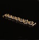 Bent Exner: Bracelet in partly gilded Sterlingsilver. L: 19,5cm