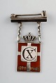 Georg Jensen King Christian 10 pin / brooch made in sterling silver.
