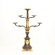 A large gilt bronze candlestick for five candles. France circa 1850. H: 95cm. W: 
66cm