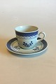 Royal Copenhagen/Aluminia Blue Tranquebar Coffee Cup and Saucer No 11/956
