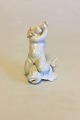 Bing & Grondahl Blanc de Chine Figurine of Boy with Seashell No 4036